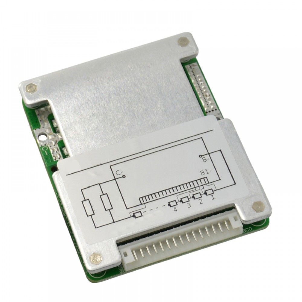 BMS плата управления аккумулятором LiFePO4 48V (58,4V) 30A 16S, симметричная 938710