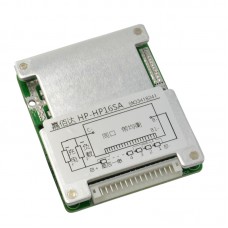 BMS плата управления аккумулятором LiFePO4 48V (58,4V) 30A 16S, симметричная, мал