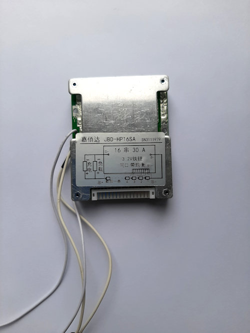 BMS плата управления аккумулятором LiFePO4 48V (58,4V) 25A 16S, симметричная фото