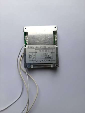 BMS плата управления аккумулятором LiFePO4 48V (58,4V) 25A 16S, симметричная фото