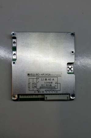 BMS плата управления аккумулятором LiFePO4 36V (43,8V) 40A 12S, симметричная