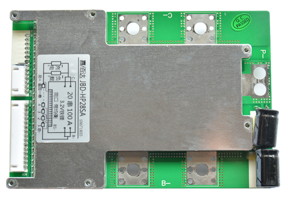 BMS плата управления аккумулятором LiFePO4 36V (43,8V) 60A 12S, симметричная 15010215 фото