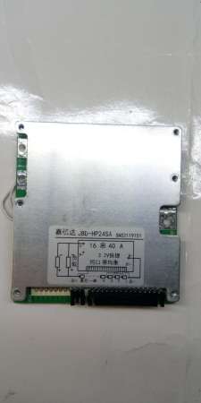 BMS плата управления аккумулятором LiFePO4 48V (58,4V) 40A 16S, симметричная фото