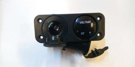 Зарядное гнездо USB+Прикуриватель фото