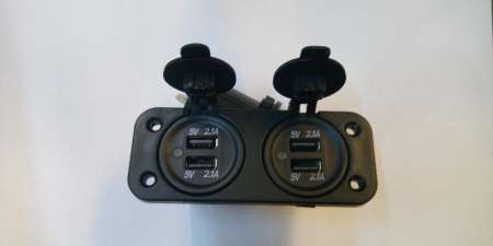 Зарядное гнездо USB+USB фото