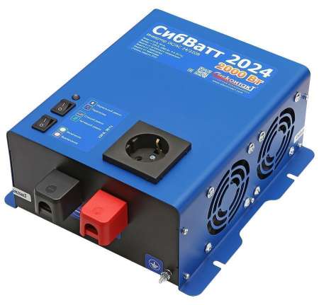 Инвертор СибВатт 2024 DC/AC, 24В/220В, 2000Вт